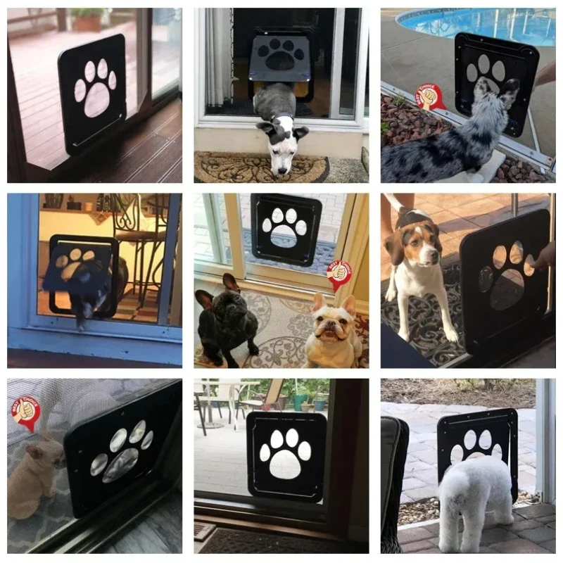 Porte pour Chien Moustiquaire Patte Verrouillable 37 x 41 cm