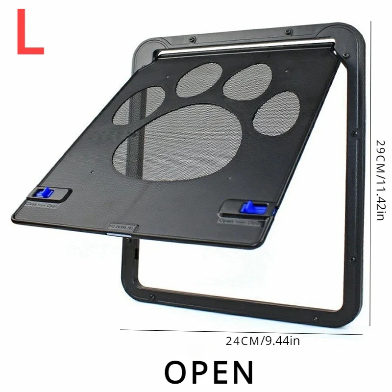 Porte pour Chien Moustiquaire Patte Verrouillable 37 x 41 cm