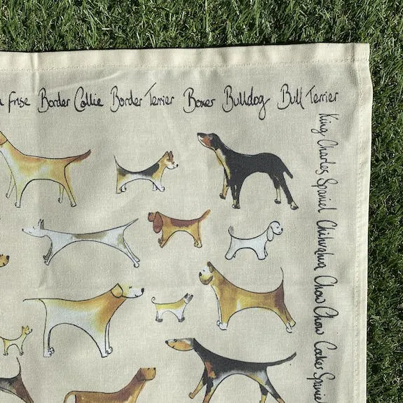 Torchon crème - Dogs design