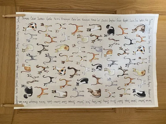 Torchon crème - Cats design