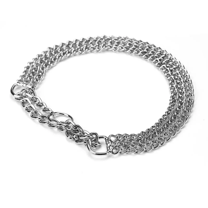 Collier Chaîne Métal 3 Rangs Molosse