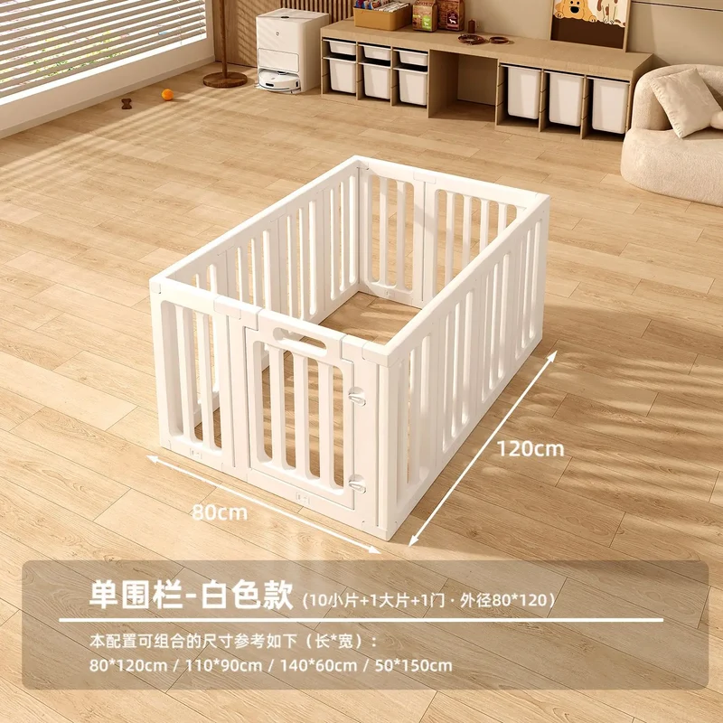 Parc pour Chien Intérieur Modulable Blanc avec Porte Verrouillable