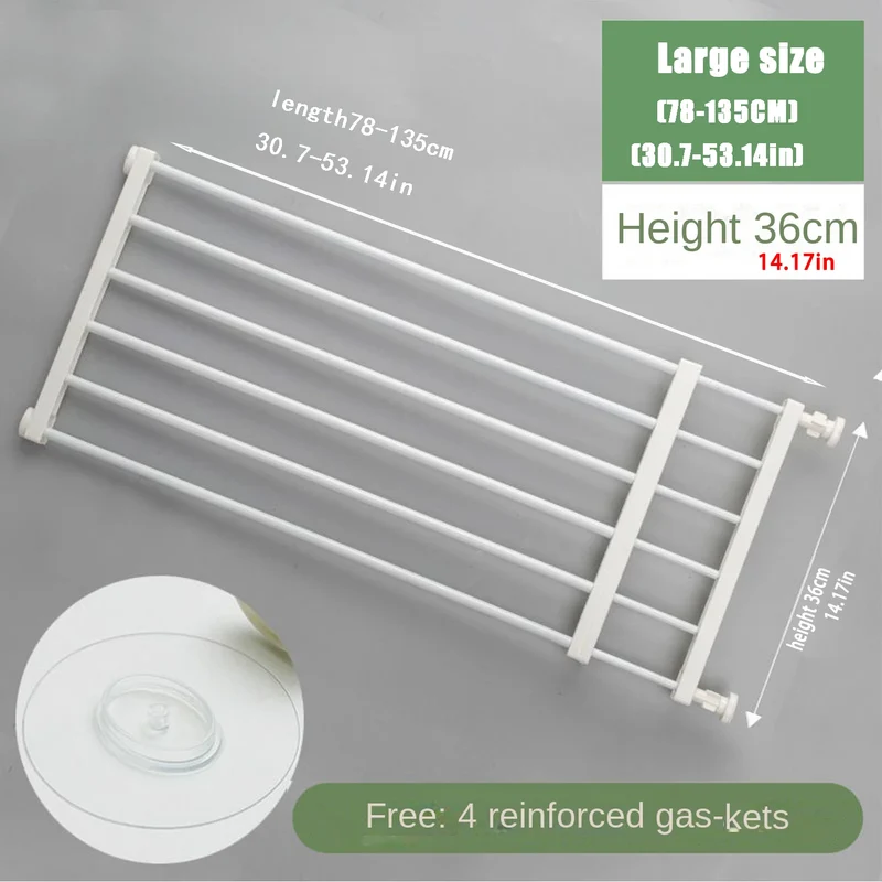 Barrière pour Chien Extensible Sans Perçage Hauteur 36 cm