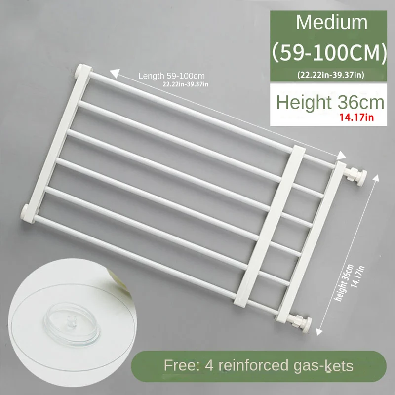 Barrière pour Chien Extensible Sans Perçage Hauteur 36 cm