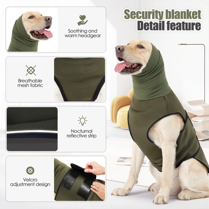 Enveloppe Apaisante Anti-Stress Corps et Oreilles Chien Orage