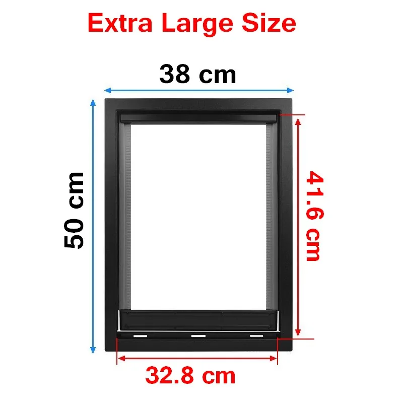Porte pour Chien Grande Taille PVC 38 x 50 cm Isolée