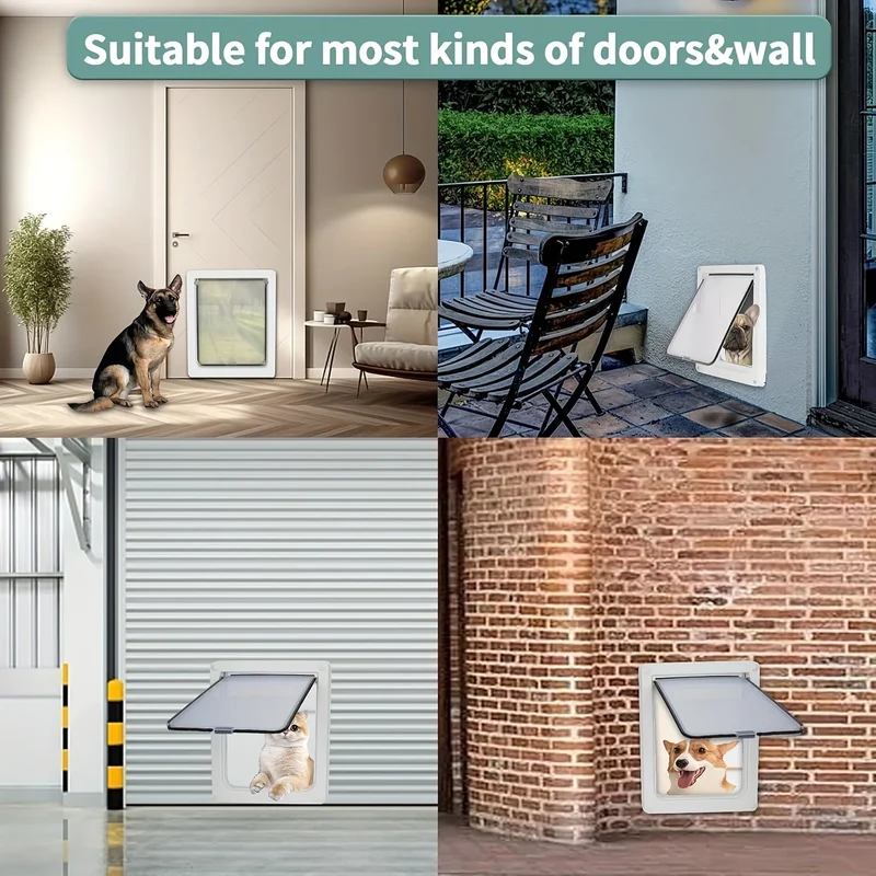 Porte pour Chien Grande Taille Anti-Pluie Coupe-Vent