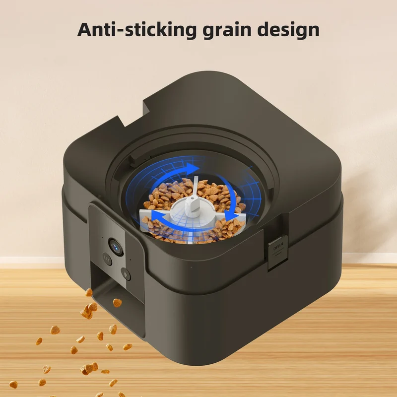 Distributeur de Croquettes 2 L Caméra Petit Chien et Chat