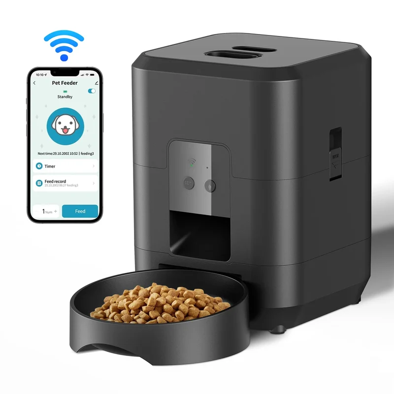 Distributeur de Croquettes 2 L Caméra Petit Chien et Chat