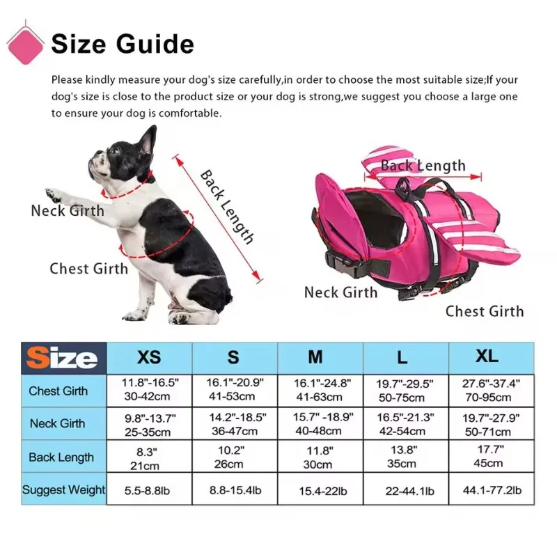 Gilet de Sauvetage pour Chien Réfléchissant avec Mentonnière