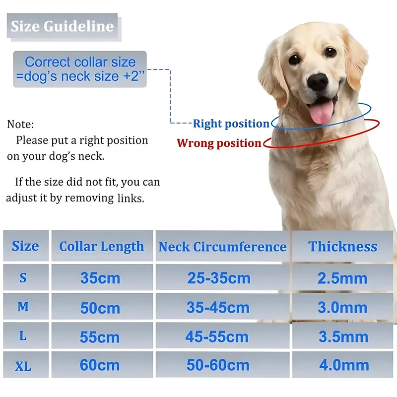 Collier à Pointes pour Chien Nylon Embouts Caoutchouc Boucle Rapide