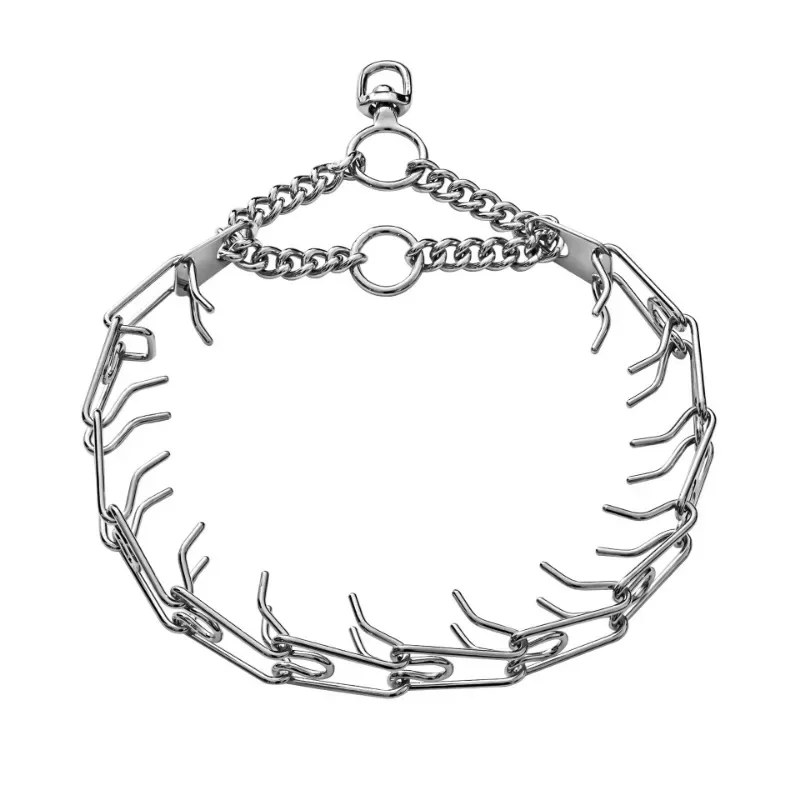 Collier à Pointes pour Chien Chaîne Inox Réglable Multi-Finitions