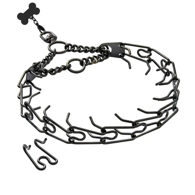 Collier à Pointes pour Chien Chaîne Inox Réglable Multi-Finitions