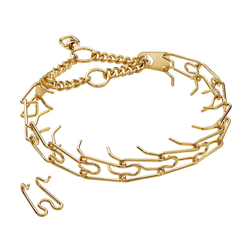 Collier à Pointes pour Chien Chaîne Inox Réglable Multi-Finitions
