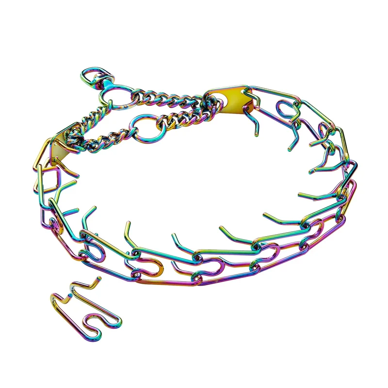 Collier à Pointes pour Chien Chaîne Inox Réglable Multi-Finitions
