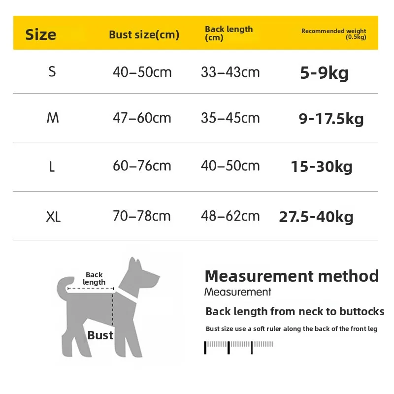Gilet de Sauvetage pour Chien Grande Taille Poignée de Sauvetage