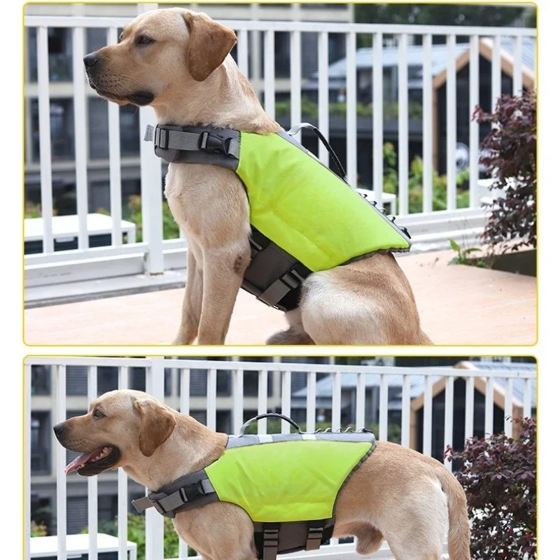 Gilet de Sauvetage pour Chien Grande Taille Poignée de Sauvetage