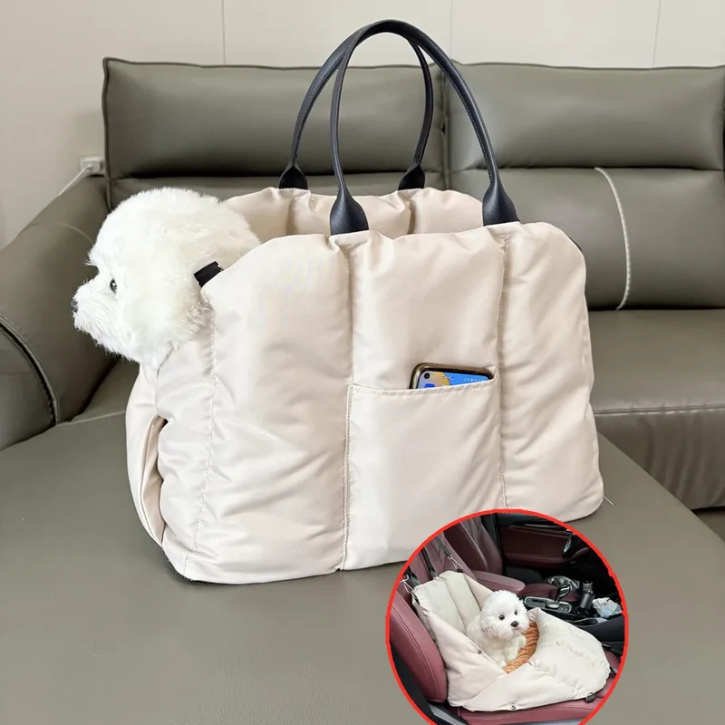Siège Auto Sac de Transport Petit Chien Lavable 5 kg