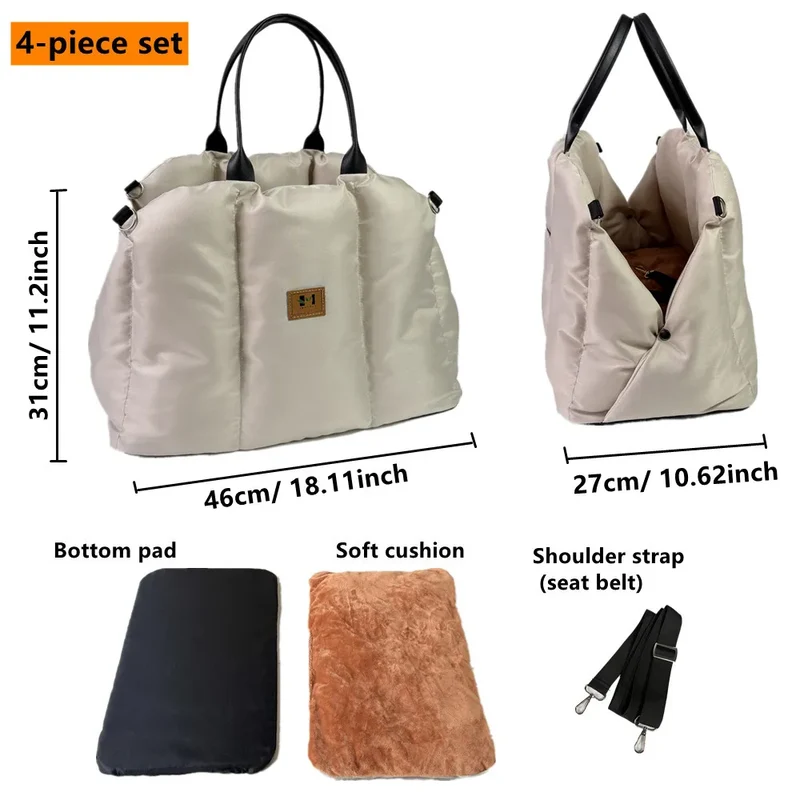 Siège Auto Sac de Transport Petit Chien Lavable 5 kg
