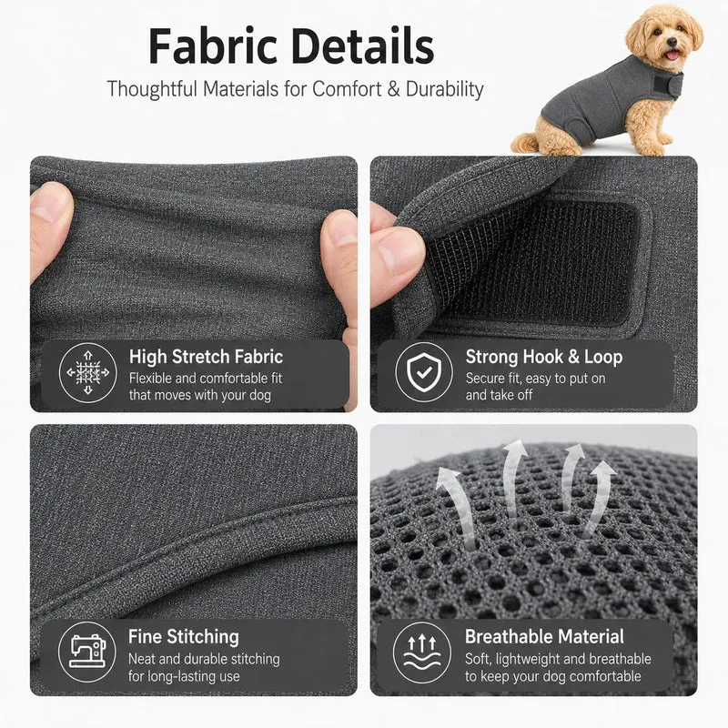 Enveloppe Apaisante Anti-Stress Coton Réglable pour Chien