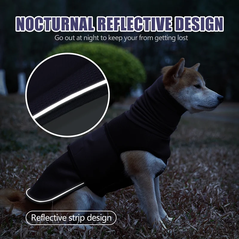 Vêtement Apaisant Anti-Anxiété avec Col Chauffe-Cou pour Chien