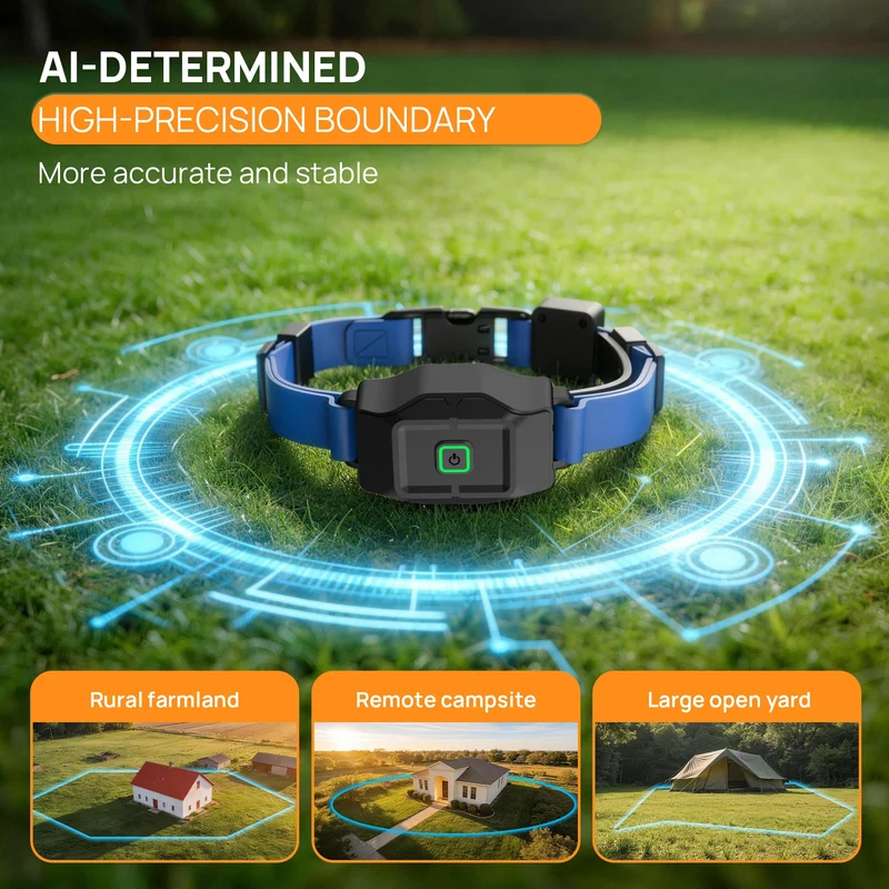 Clôture Électronique Sans Fil pour Chien GPS Zone par Appli
