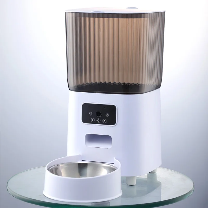 Distributeur de Croquettes 5 L Double Bol Caméra ou WiFi