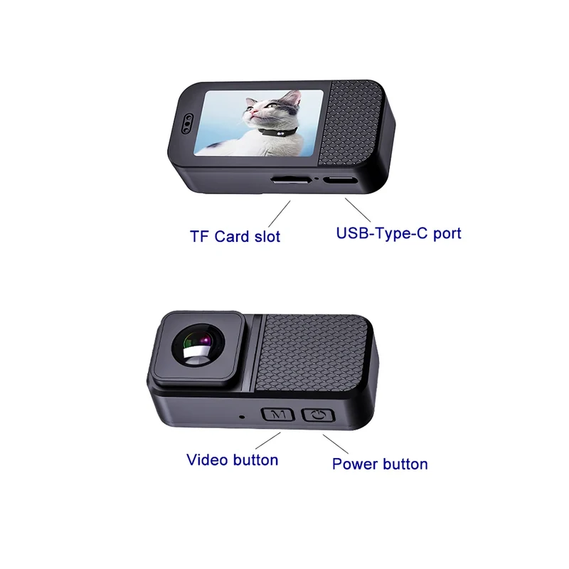 Caméra pour Chien Portable HD 1080P Sans WiFi