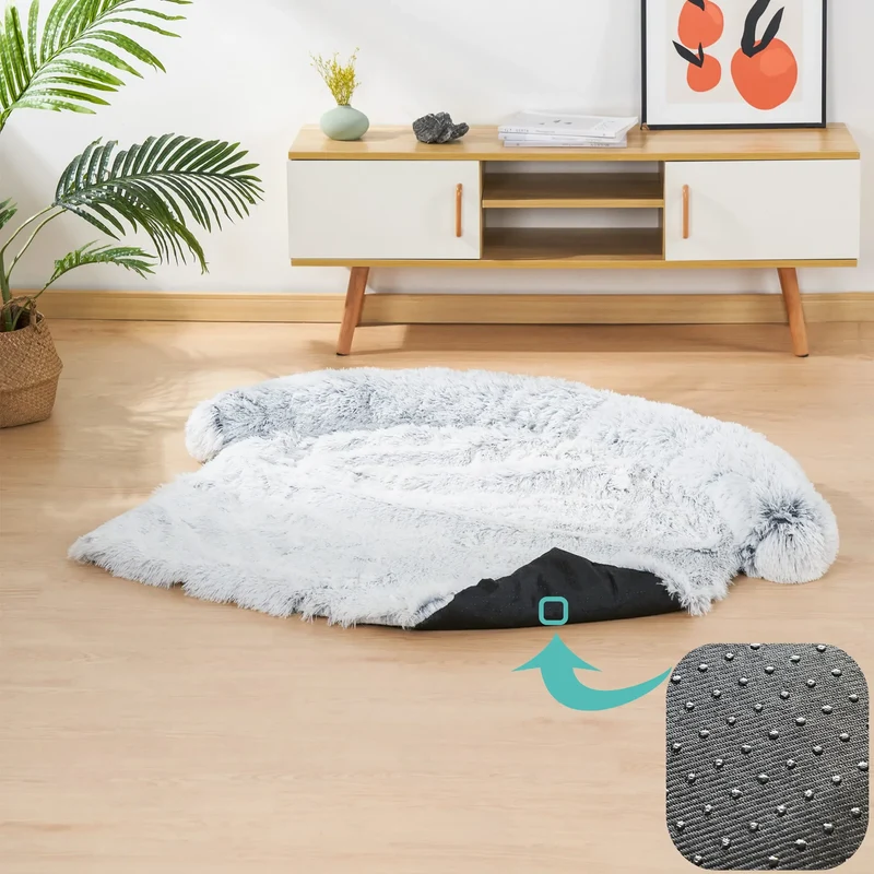 Canapé Apaisant Peluche Protège-Canapé Antidérapant pour Chien