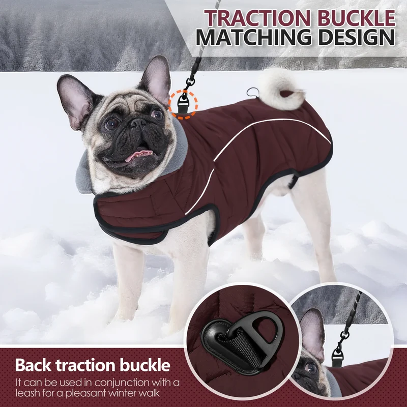 Manteau Imperméable Col Haut Labrador Réfléchissant Bordeaux