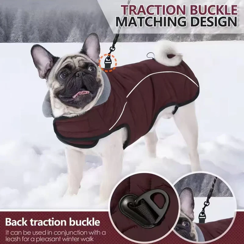 Manteau Imperméable Réfléchissant à Bande Scratch pour Labrador