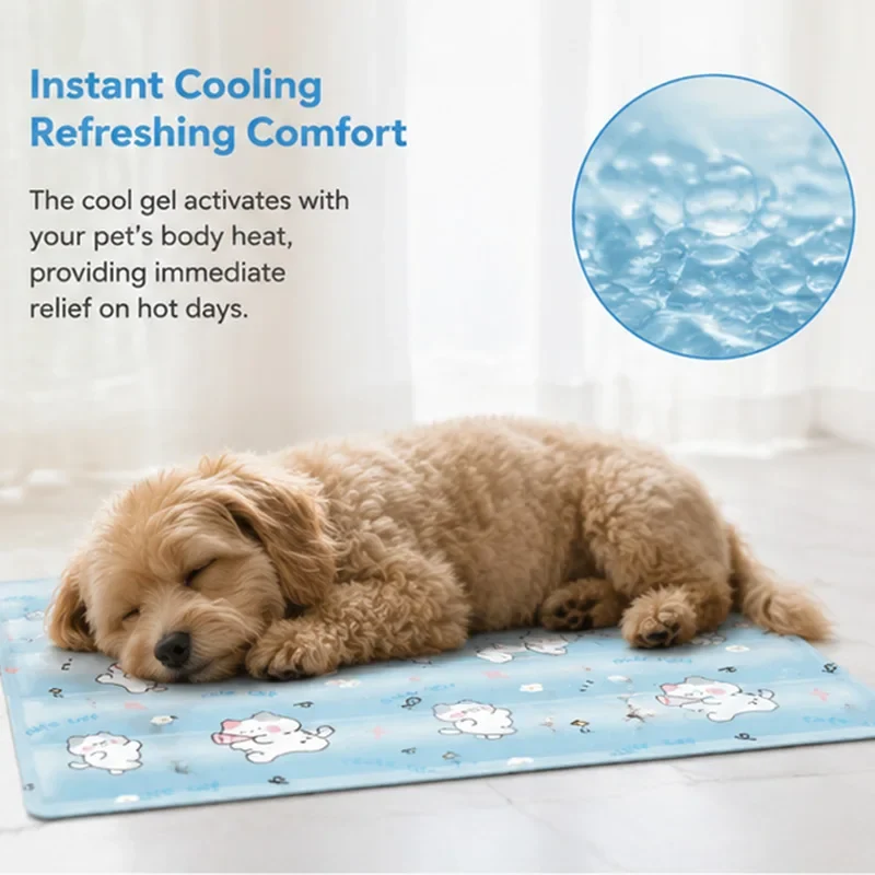 Tapis Rafraîchissant Gel pour Chien Été Non Toxique