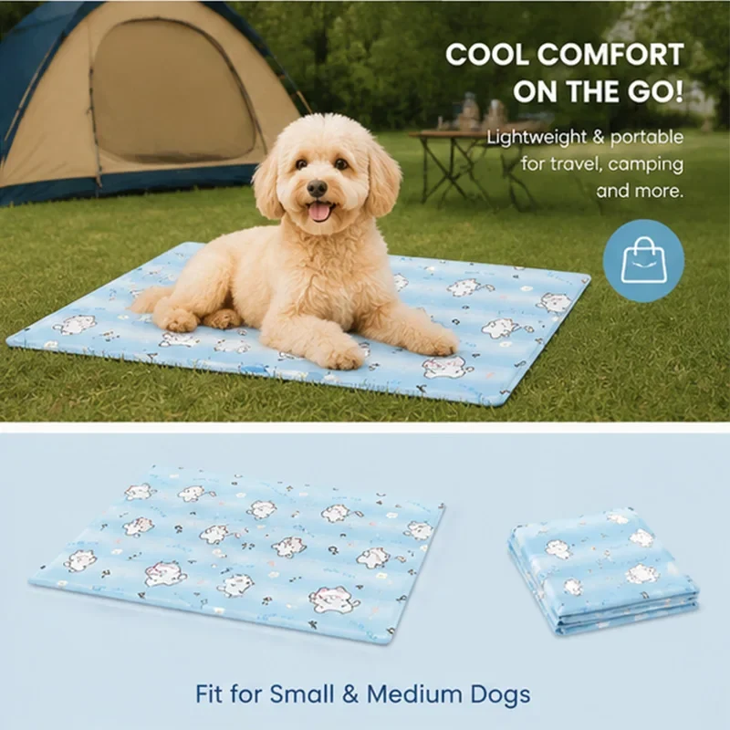 Tapis Rafraîchissant Gel pour Chien Été Non Toxique