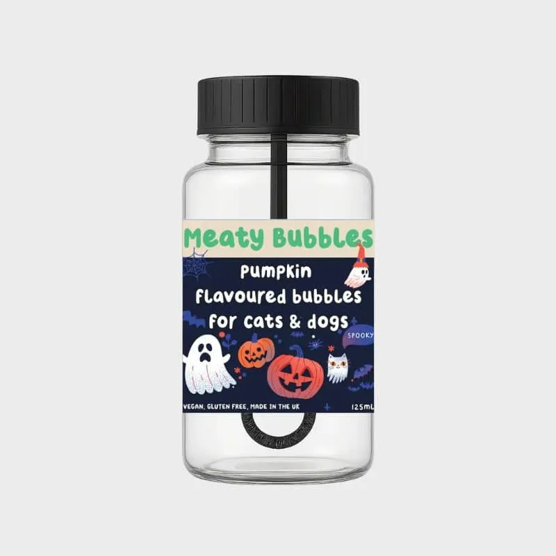 BULLES AROMATISÉES HALLOWEEN POUR CHIEN ET CHAT - MEATY BUBBLES PUMPKIN 🎃🫧