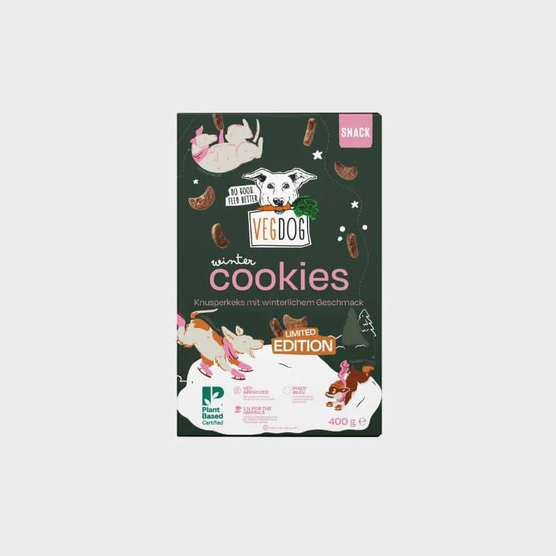 BISCUITS VEGAN À LA CANNELLE POUR CHIEN - WINTER COOKIES ❄️