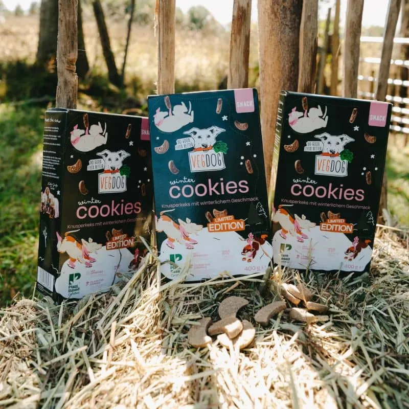 BISCUITS VEGAN À LA CANNELLE POUR CHIEN - WINTER COOKIES ❄️