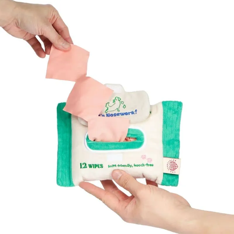 JEU D’OCCUPATION ET DE FOUILLE POUR CHIEN - LINGETTES