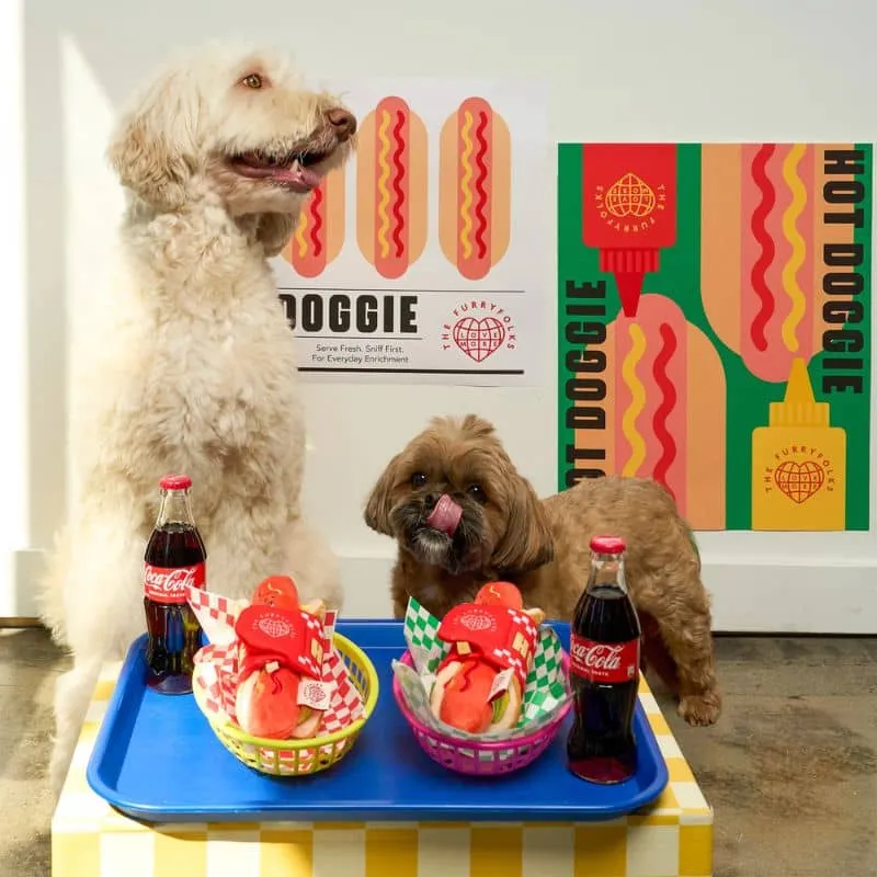 JEU D’OCCUPATION ET DE FOUILLE POUR CHIEN - HOT DOG 🌭