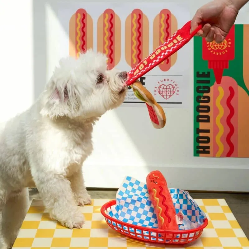 JEU D’OCCUPATION ET DE FOUILLE POUR CHIEN - HOT DOG 🌭