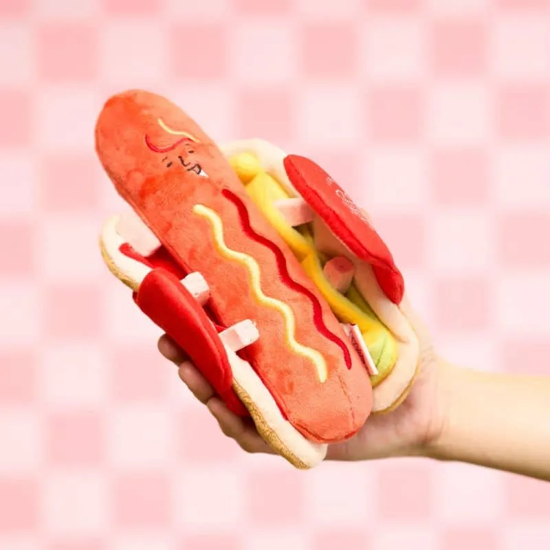JEU D’OCCUPATION ET DE FOUILLE POUR CHIEN - HOT DOG 🌭