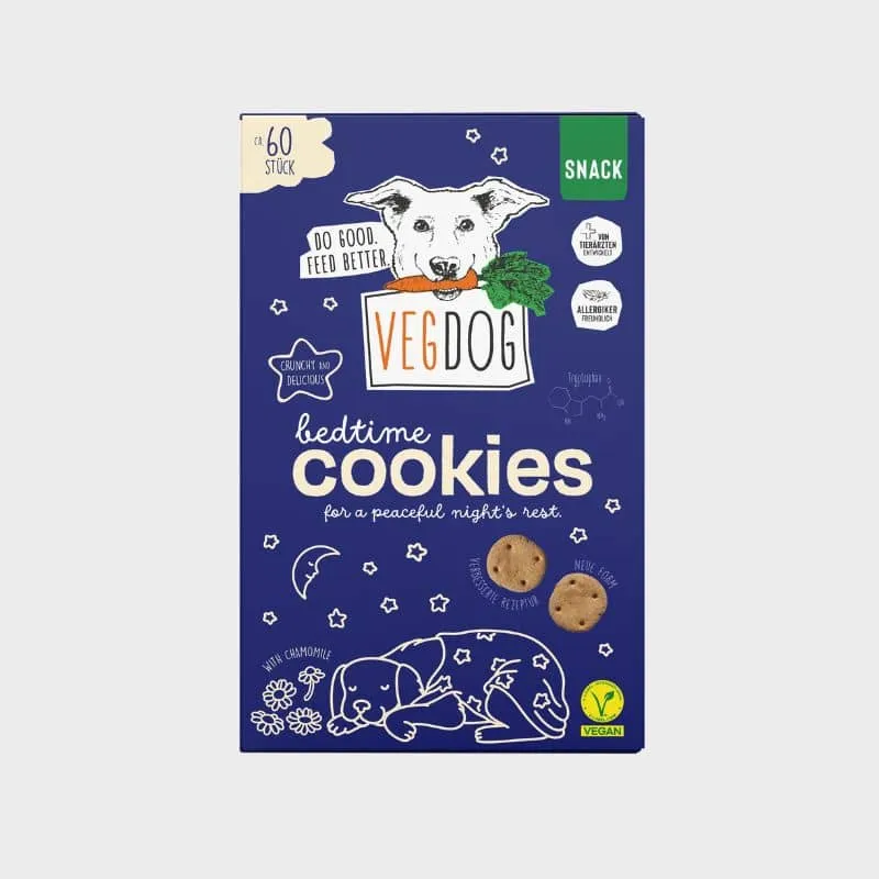 BISCUITS VEGAN AVEC CAMOMILLE POUR CHIEN - BEDTIME COOKIES 😴