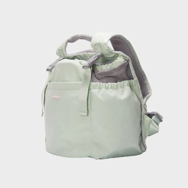 SAC DE TRANSPORT POUR CHIEN POUVANT ÊTRE PORTÉ À L’AVANT OU AU DOS - VERT MENTHE