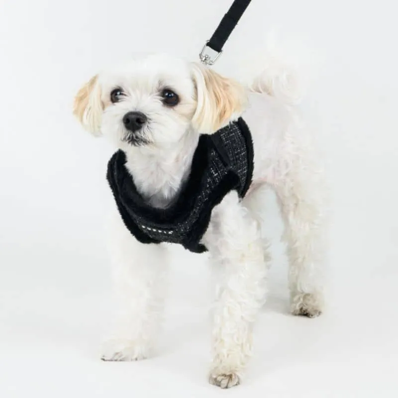 HARNAIS VESTE POUR CHIEN (ET CHAT) FOURRURE - TWEED "OSCAR"