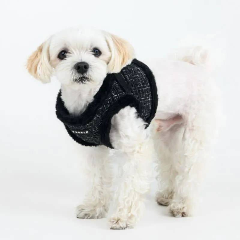 HARNAIS VESTE POUR CHIEN (ET CHAT) FOURRURE - TWEED "OSCAR"