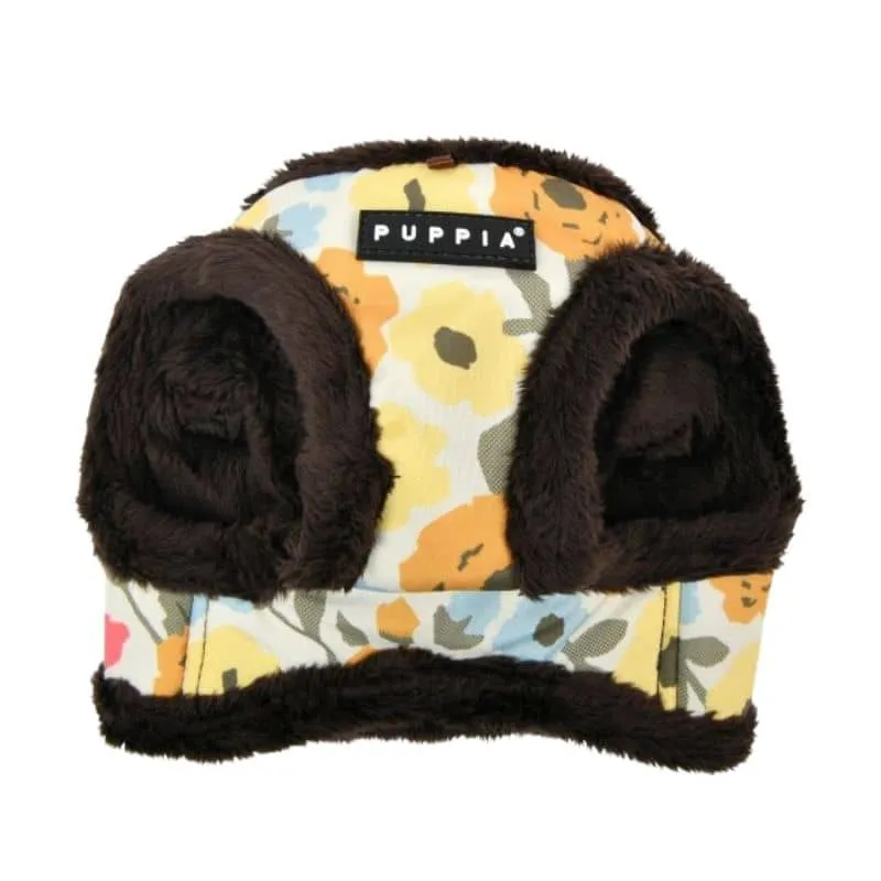 HARNAIS VESTE POUR CHIEN (ET CHAT) FOURRURE - FLEURS D'HIVER "ALYSSA BROWN"