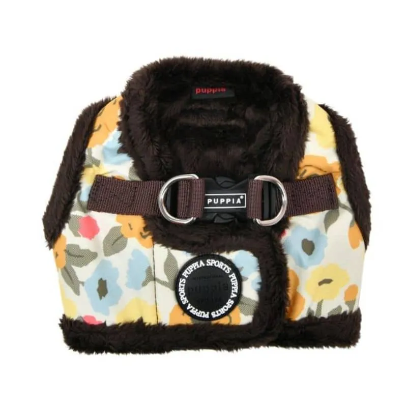 HARNAIS VESTE POUR CHIEN (ET CHAT) FOURRURE - FLEURS D'HIVER "ALYSSA BROWN"