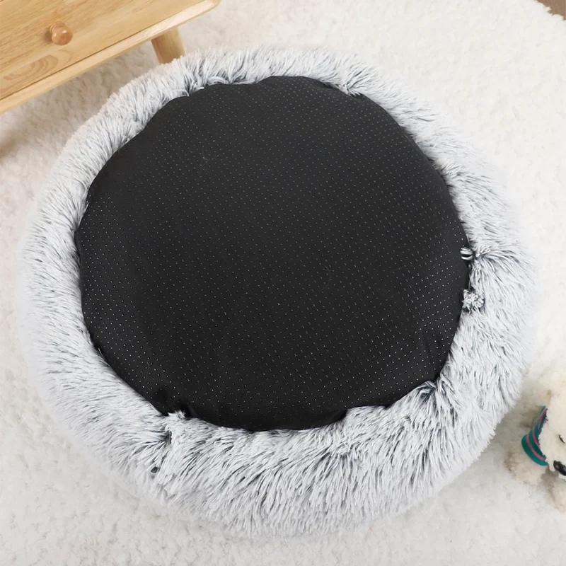 Panier Donut Gris Givré Grand Chien 40 à 100 cm