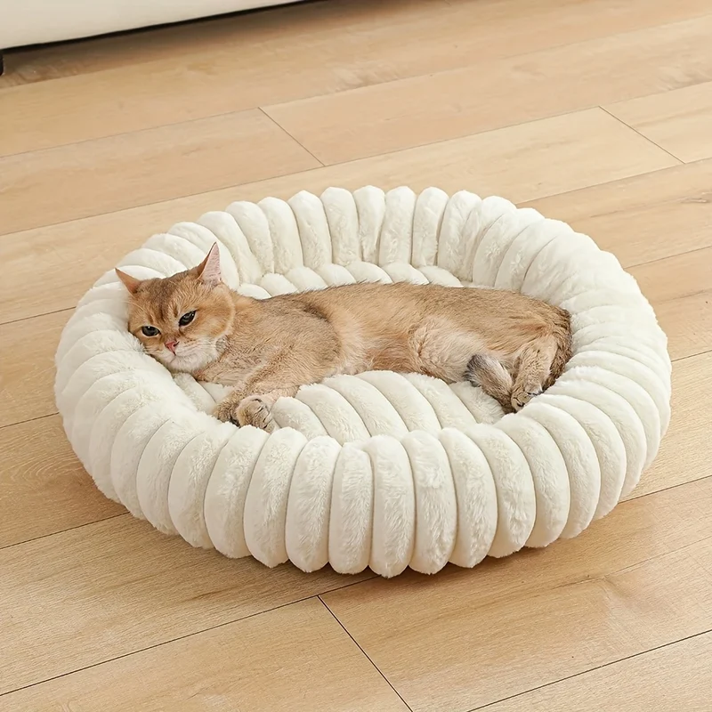 Panier Rond Ultra Doux Petit Chien et Chat
