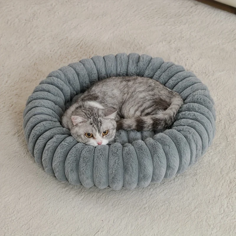 Panier Rond Ultra Doux Petit Chien et Chat