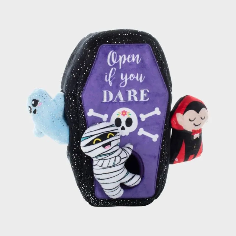 JOUET HALLOWEEN D’OCCUPATION INTERACTIF POUR CHIEN - CERCUEIL ⚰️